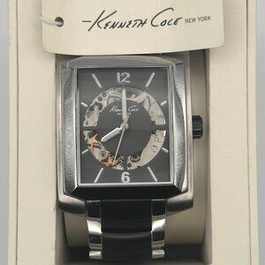 Mens Watch - Kenneth Cole - Two Toned Black and Silver